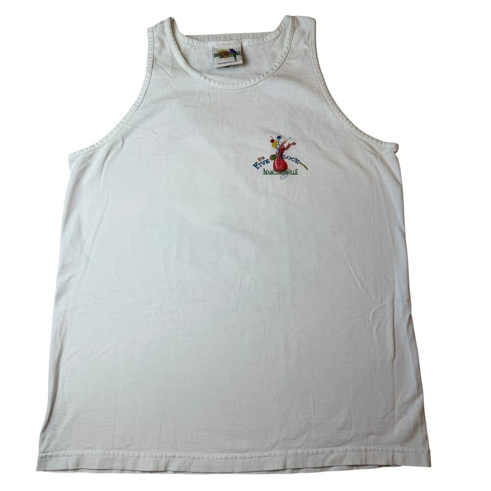 Vintage Jimmy Buffett's Margaritaville Tank Top Large White